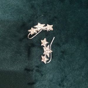 Star slider earrings